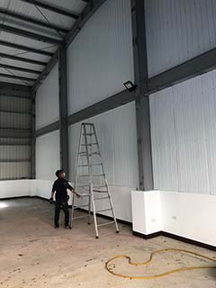 廠房頭射燈安裝