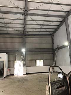 廠房頭射燈安裝